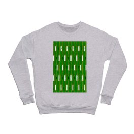 Rectangles On Green Background Japanese Shima-Shima Pattern Crewneck Sweatshirt