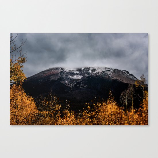 Yellow Tree Moutain Canvas Print
