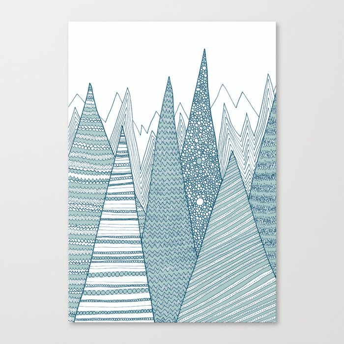 Mountains Canvas Print by Anita Ivancenko | Society6