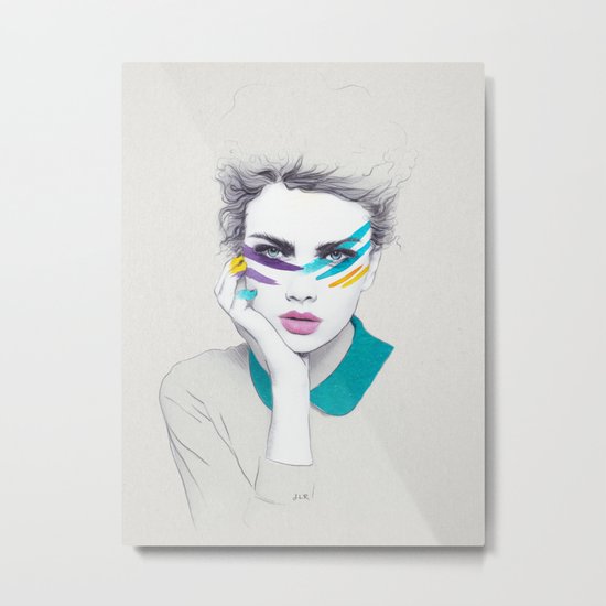 War Paint Sally Metal Print