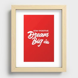 Dream Big RED Recessed Framed Print