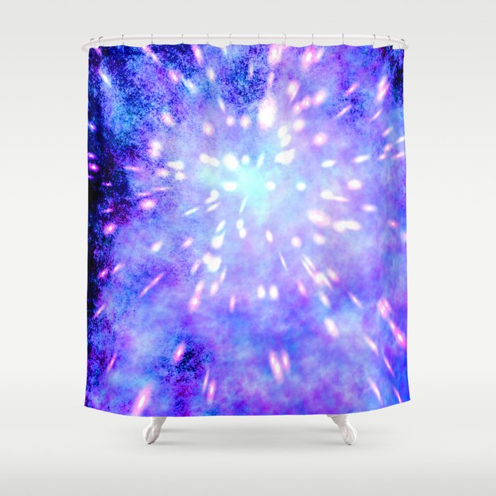 Smoke Cloud With Lights Shower Curtain