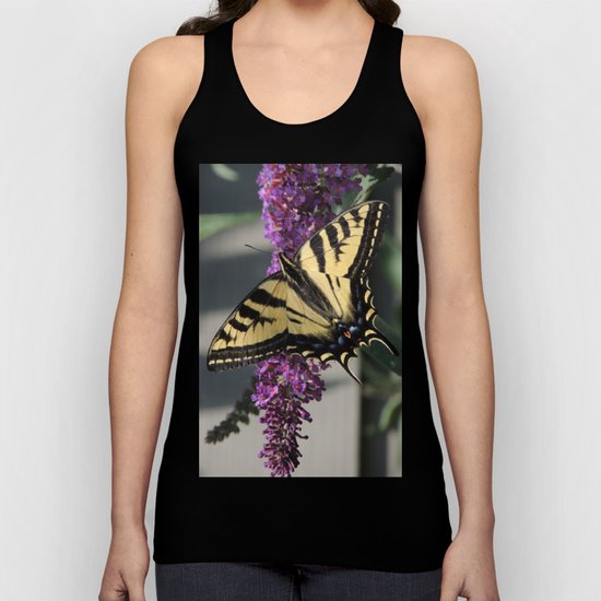Western Tiger Swallowtail in the Shade Unisex Tank Top