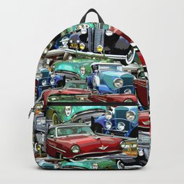 Classic Cars (K.T.B.) Backpack | Phone, Father, Art, Abstract, Vintage, Fun, Vintagecars, Hudson, Pop Art, Artprint 