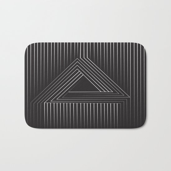 Triangular Line Bath Mat