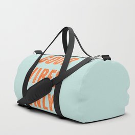 Good Vibes | Aqua and Orange Duffle Bag