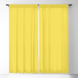 Vivid Yellow Solid Color Pairs Pantone 2021 Color of the Year Illuminating 13-0647 Blackout Curtain