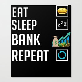 Retired Banker Investment Banking Money Bank Canvas Print