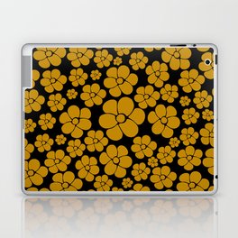 Flower Pattern - Dark Yellow Laptop Skin