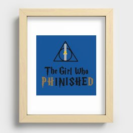 The girl who PhinisheD  Recessed Framed Print