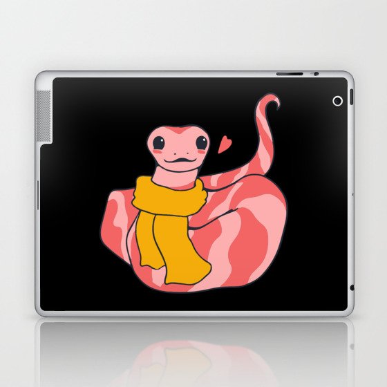 Cute Snake Scarf Character Laptop & iPad Skin