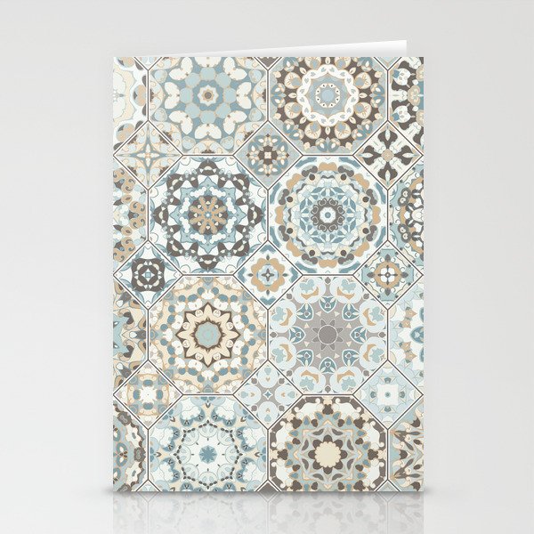 Mediterranean Decorative Tile Print XII Stationery Cards