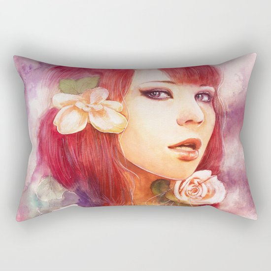 Kiss from a rose Rectangular Pillow