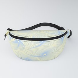 Pastel Two Colored Opart Moire Seamless Ornament Fanny Pack