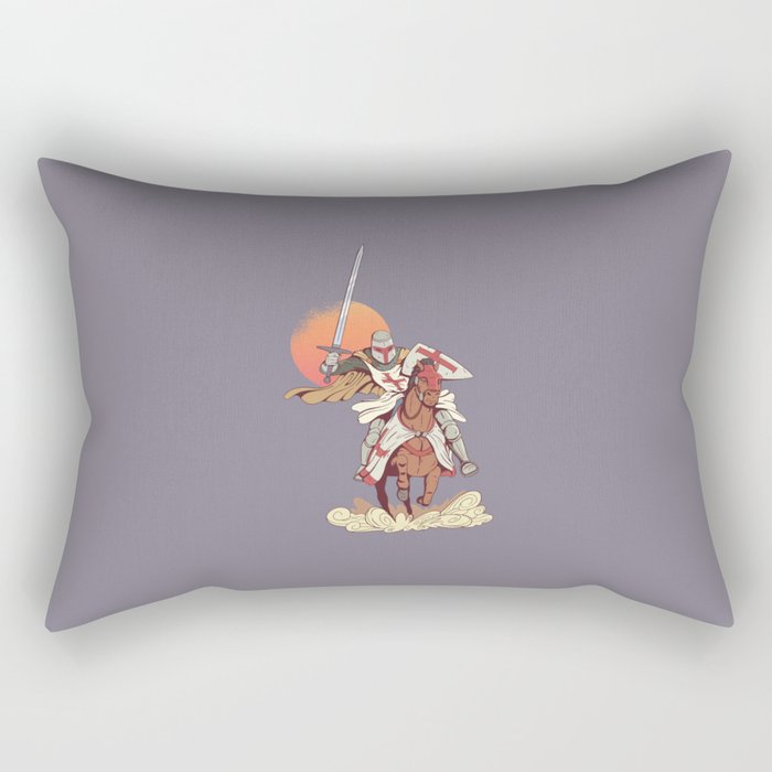 Templar Knight  Rectangular Pillow