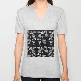 Scandinavian Floral Pattern  Inspiration  V Neck T Shirt