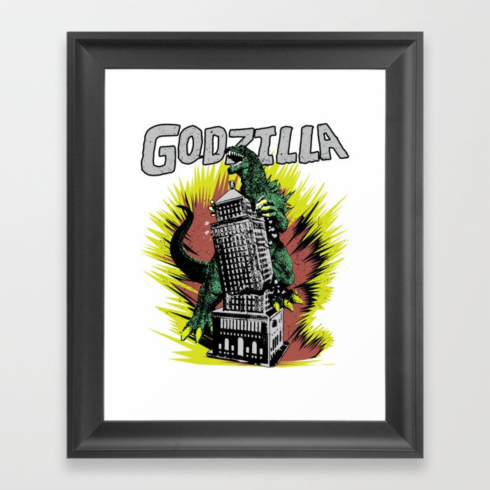 Godzilla War III Framed Art Print
