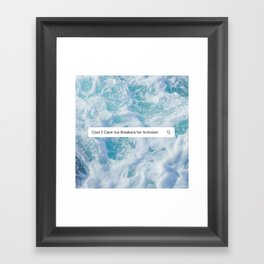 Cool 2 Care: Ice Breakers for Activism Search Bar Framed Art Print