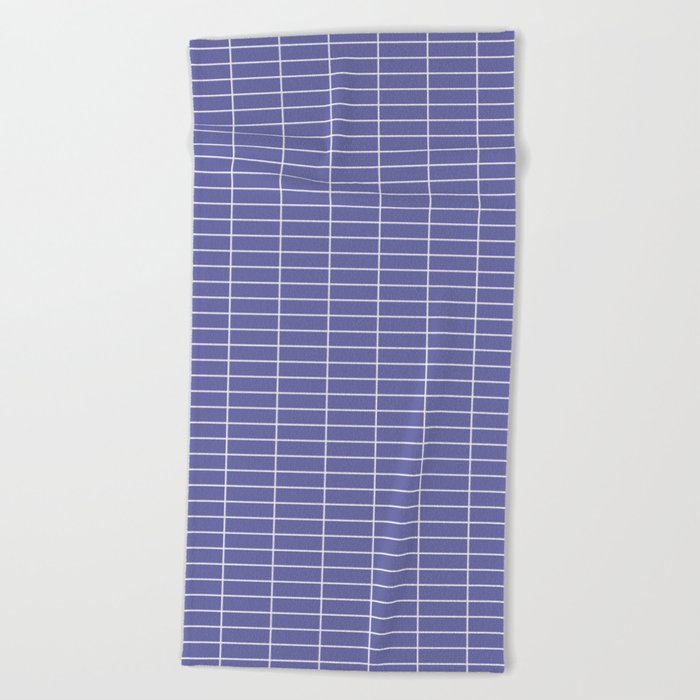 Grid Pattern XXVII Very Peri Beach Towel