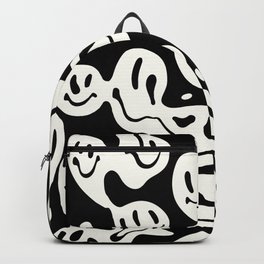 Ghost Melted Happiness Backpack | Melting, Popart, Retro, Swirl, Graphicdesign, Boho, Halloween, Abstract, Groovy, Modern 