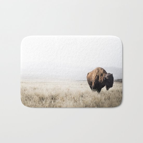 Bison stance Bath Mat