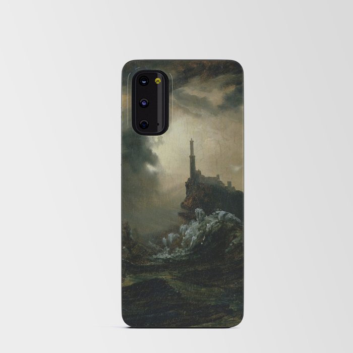 Stormy Sea with Lighthouse  - Carl Blechen  Android Card Case