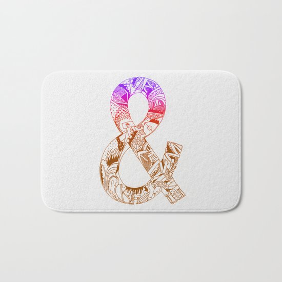 '&' Bath Mat