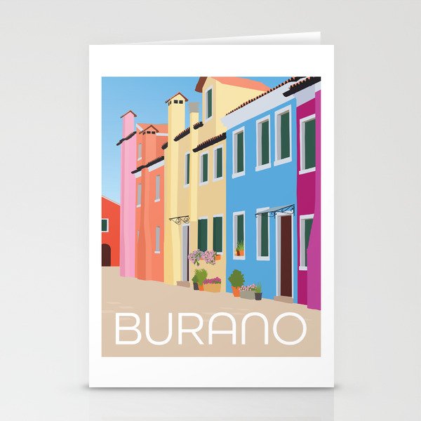 Burano Italy Stationery Cards