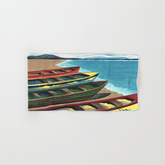Boats In A Row Hand & Bath Towel
