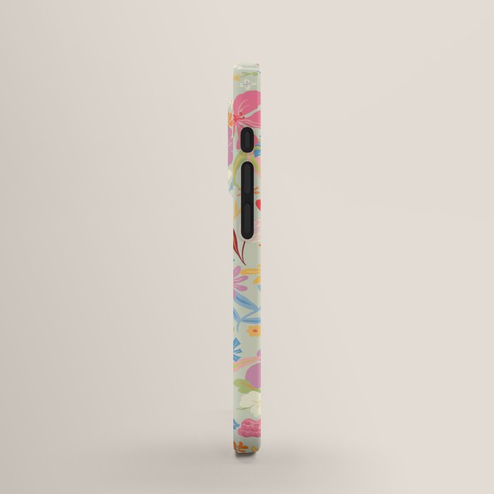 Society6 iPhone4/4S,5用 Chevron Flora II by Bianca Green Chevron Flora II Canvas Wall Art by Bianca Green | iCanvas