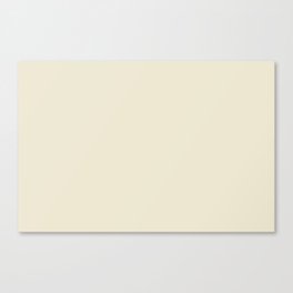 Buff Off White Solid Color Pairs PPG Instant Relief PPG1096-1 - All One Single Shade Hue Colour Canvas Print
