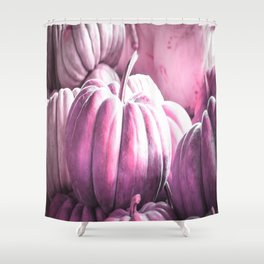 Lavender Pink Pumpkins Shower Curtain