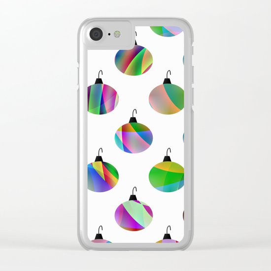 Christmas Tree Decoration Clear iPhone Case