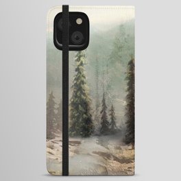 Mountain Black Bear iPhone Wallet Case