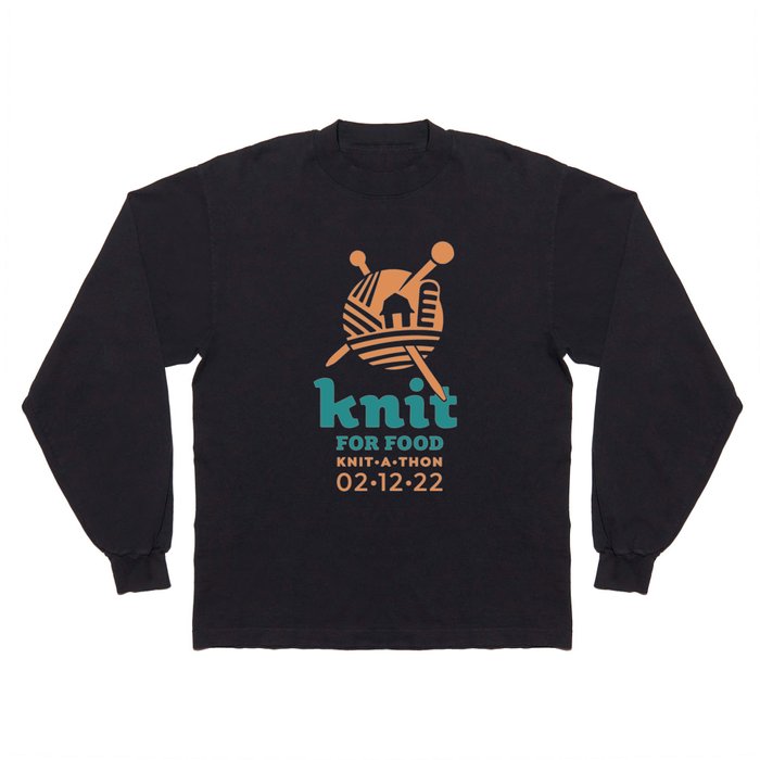 Knit for Food  Long Sleeve T Shirt