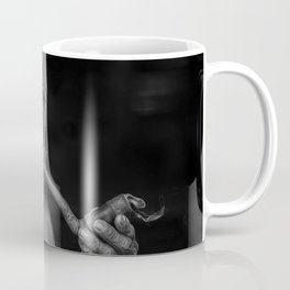Portrait of an Elderly Man Smoking Pipe Coffee Mug