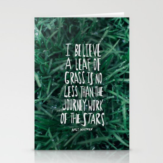 Leaf of Grass Stationery Cards