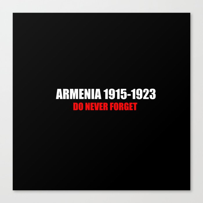 Commemoration Armenia 1915 Canvas Print