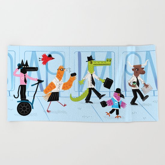 Another Day, Another Dollar Beach Towel