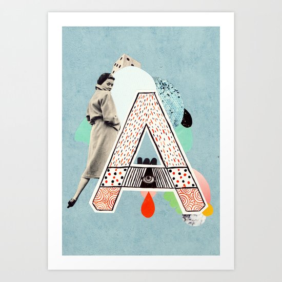 a to z - "A" Art Print
