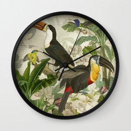 land of toucans Wall Clock