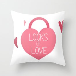 Locks Of Love Throw Pillow