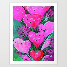 Hearts Together Art Print