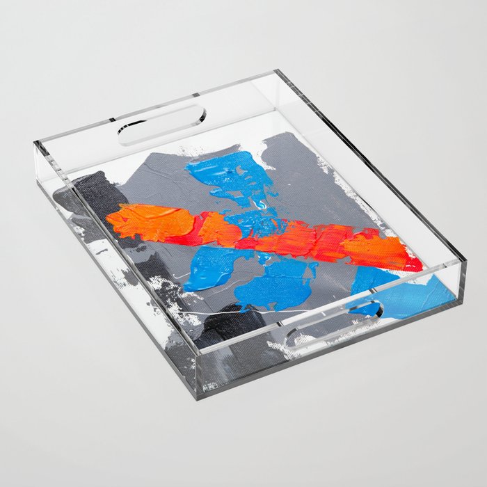 Colorful Abstract Art Acrylic Tray