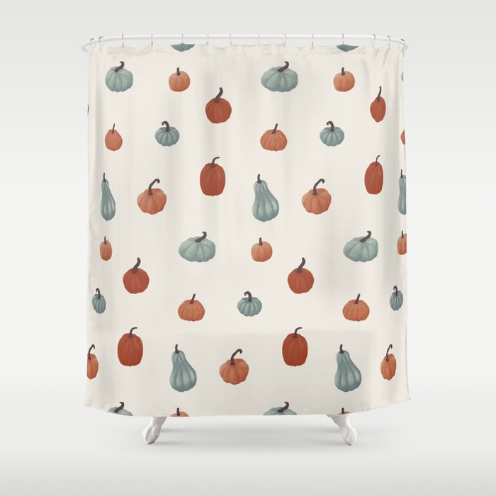 Pumpkin Pattern Shower Curtain