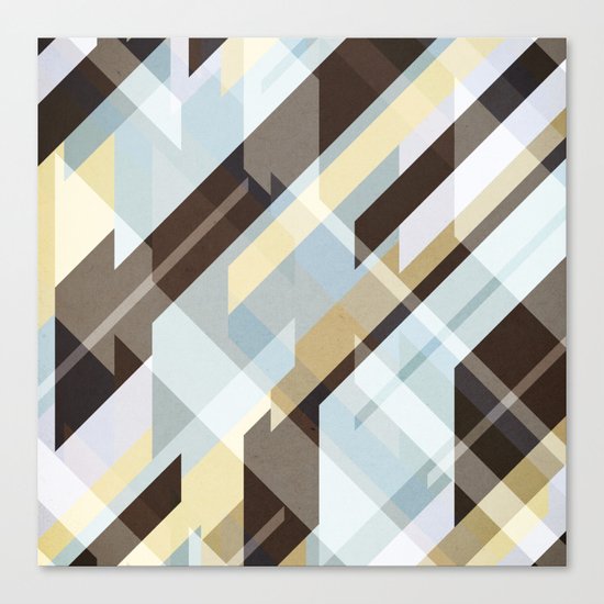 Geometric Earth Tones Abstract Canvas Print