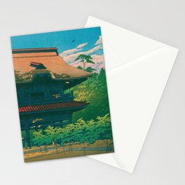 Kencho Temple Kamakura by Kawase Hasui Stationery Card