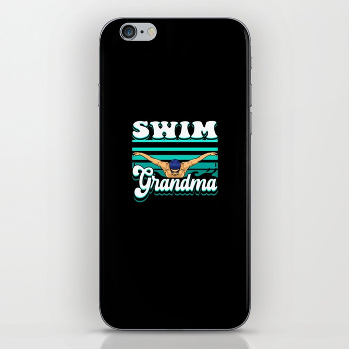 Swim Grandma iPhone Skin