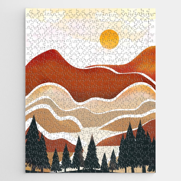 Abstract Landscape No6 Jigsaw Puzzle