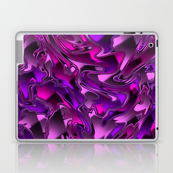 Pink and Purple Chromatic Melt Laptop & iPad Skin